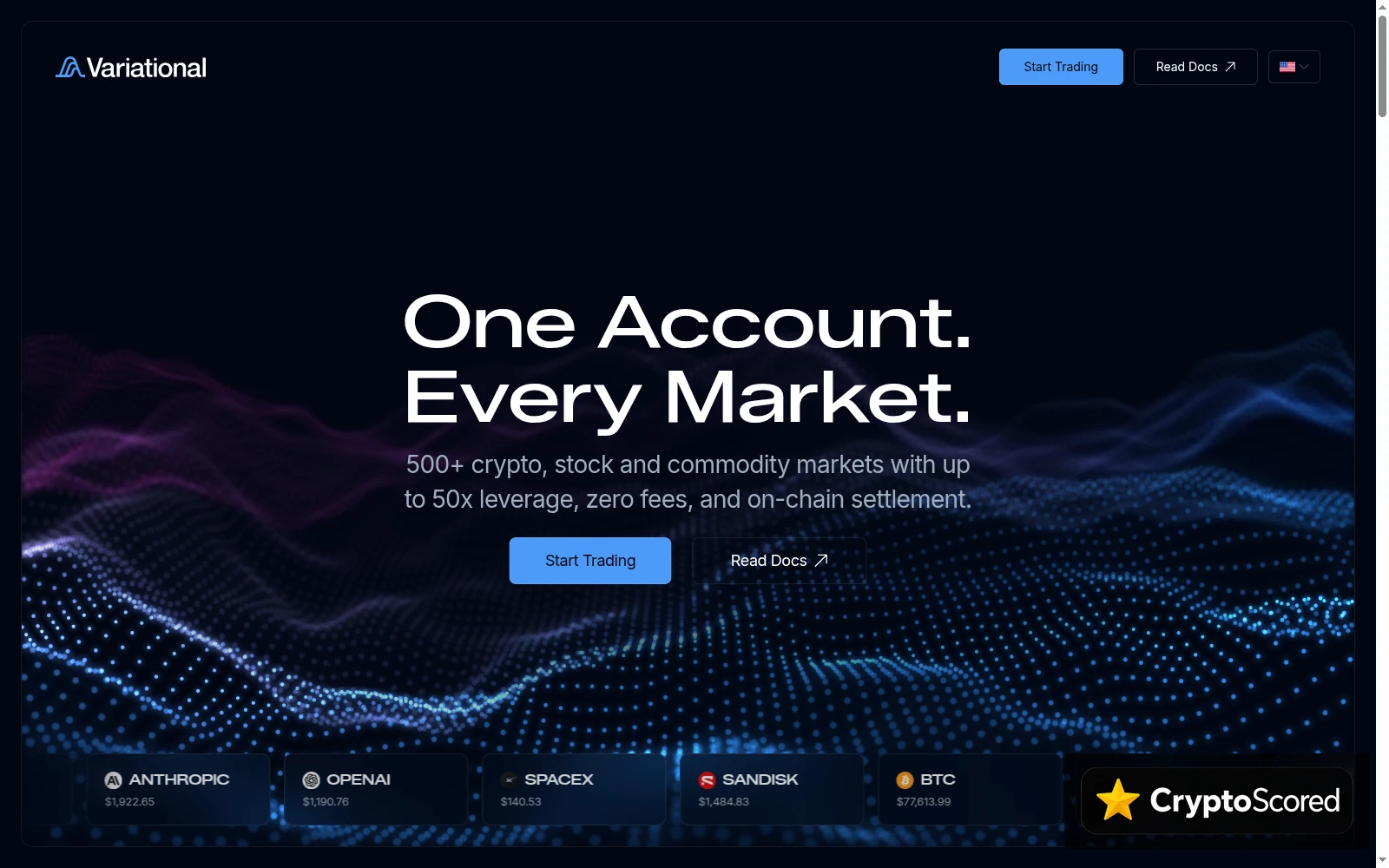 Variational Omni website preview