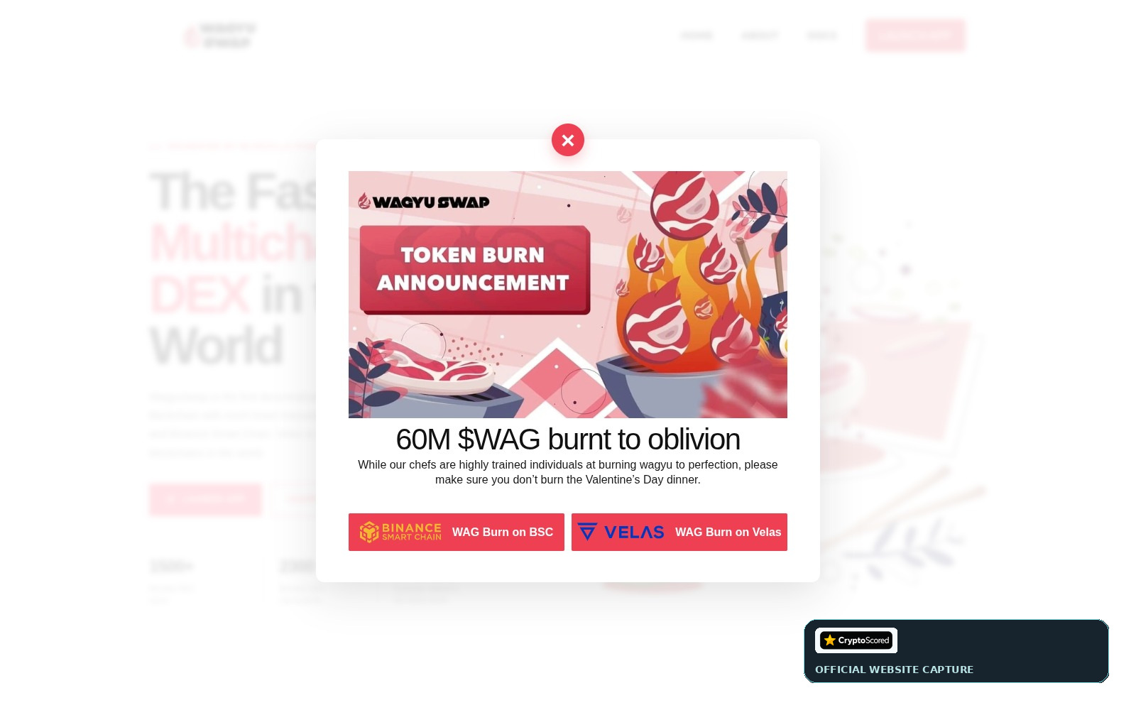 WagyuSwap website preview