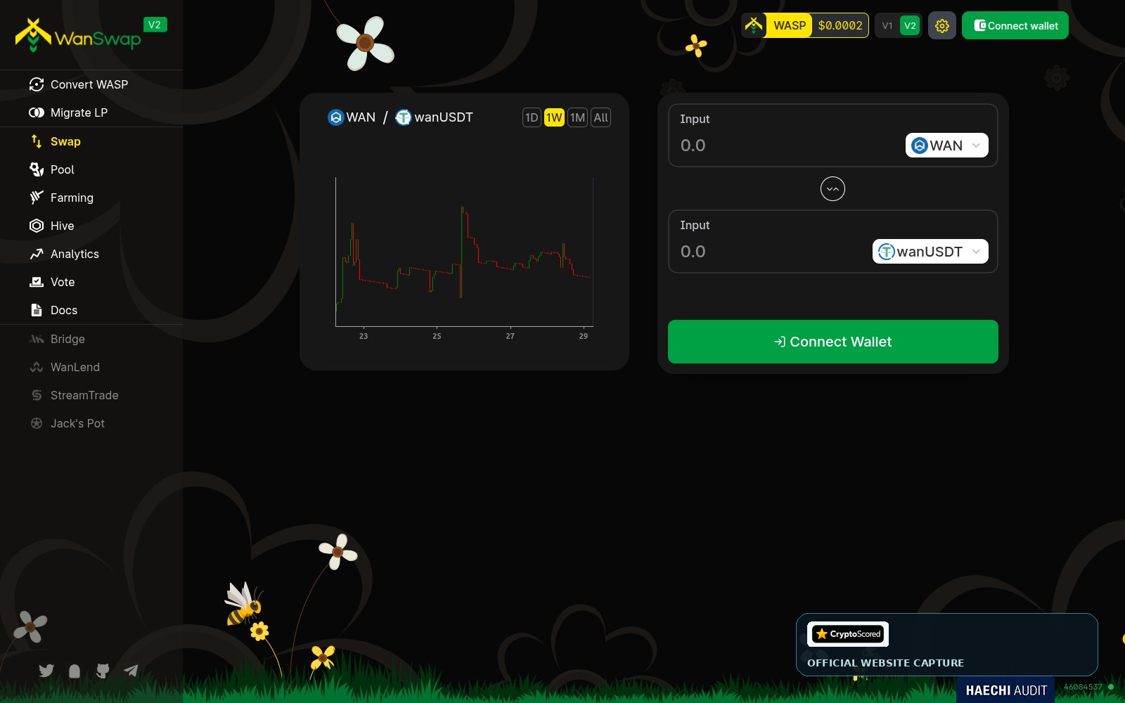 WanSwap website preview