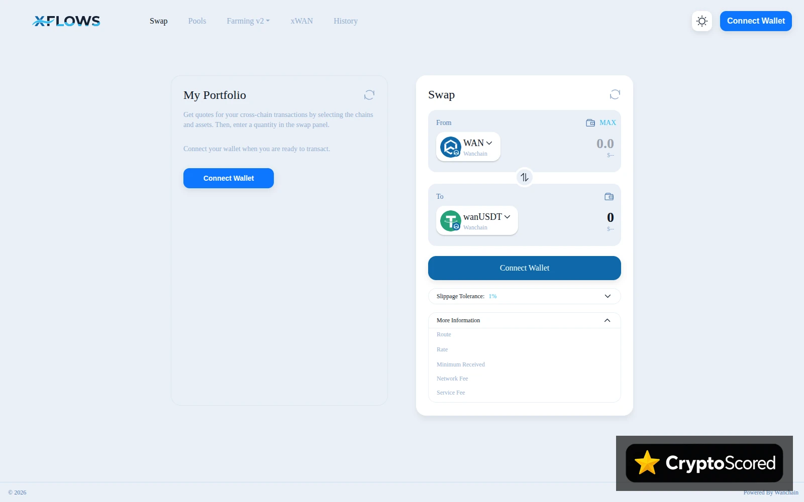 XFlows website preview