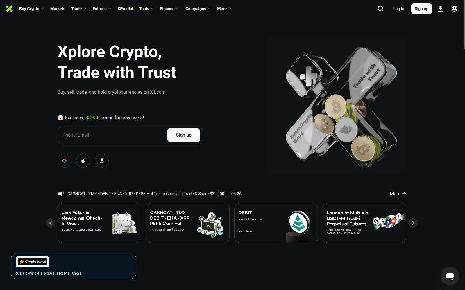XT.COM website preview
