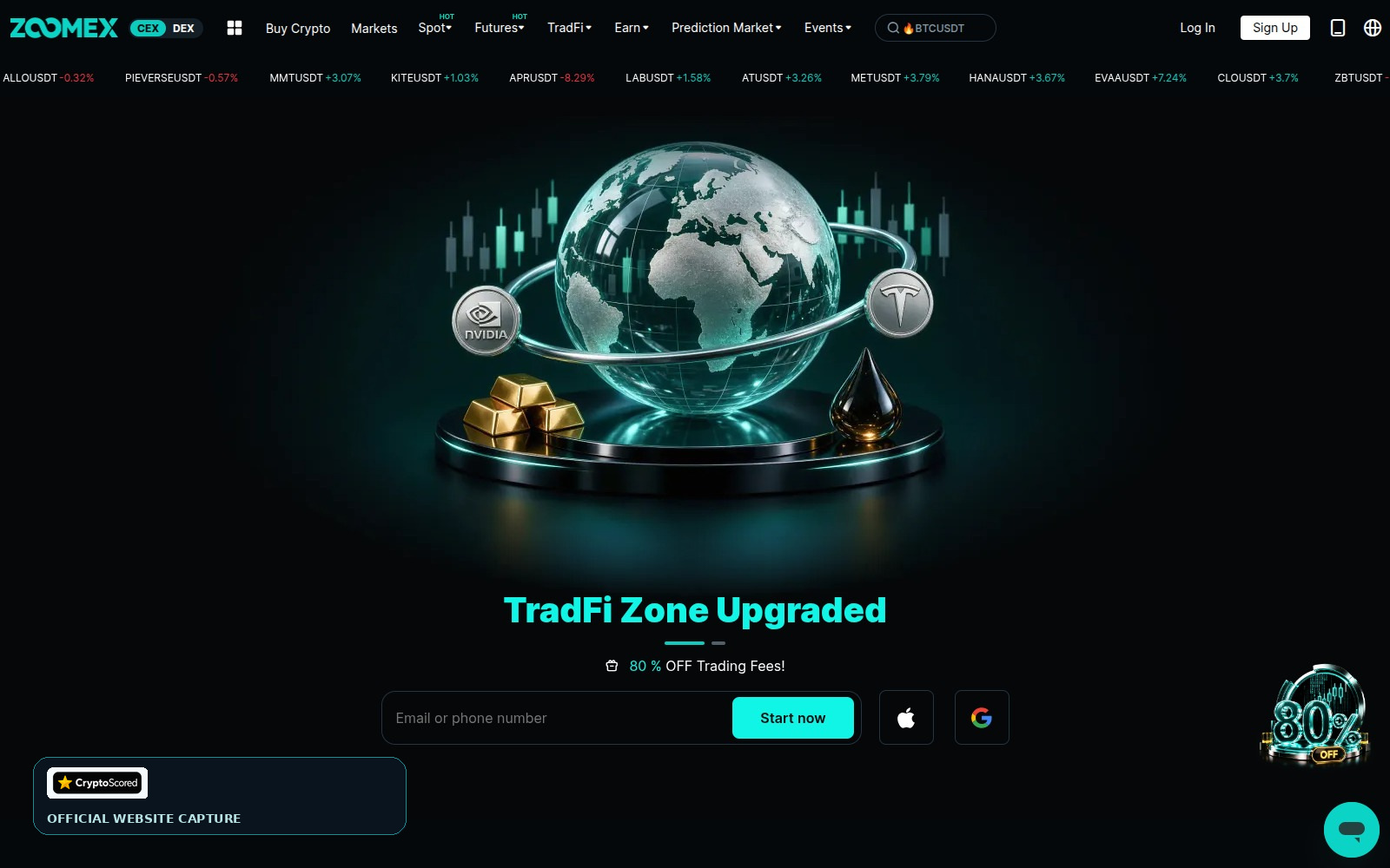 Zoomex website preview